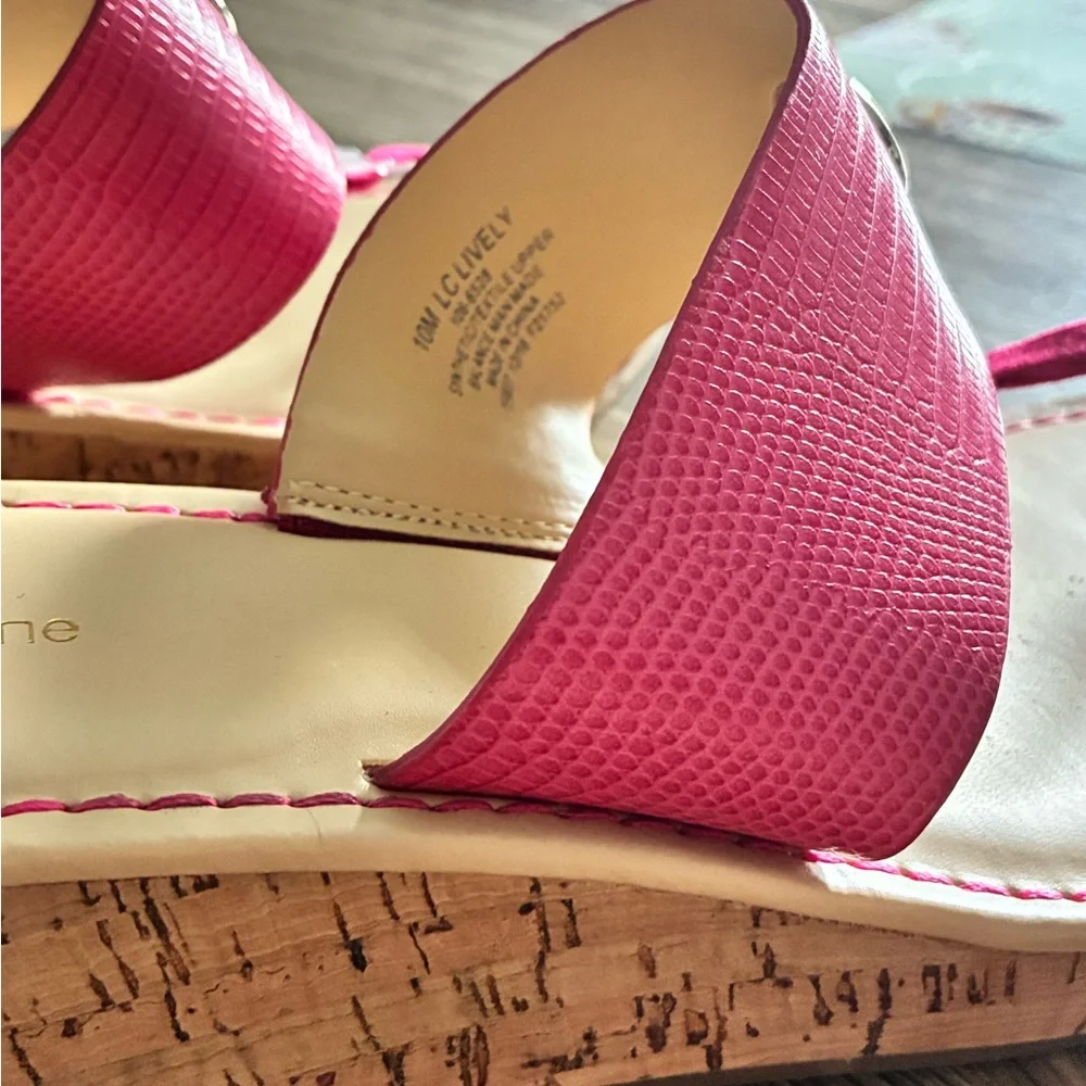 Liz Claiborne Lively Pink Wedge Sandals - Size 10 - NWOB! - Picture 8 of 12